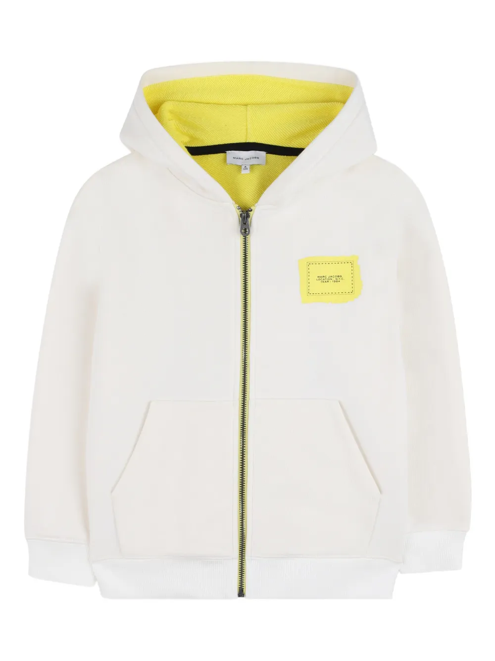 Marc Jacobs Kids Felpa con cappuccio e zip - Bianco