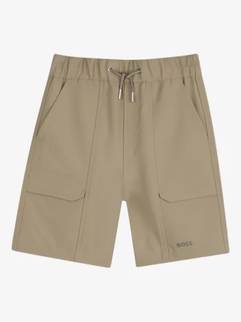 BOSS Kidswear shorts con cordones en la pretina y bolsillos