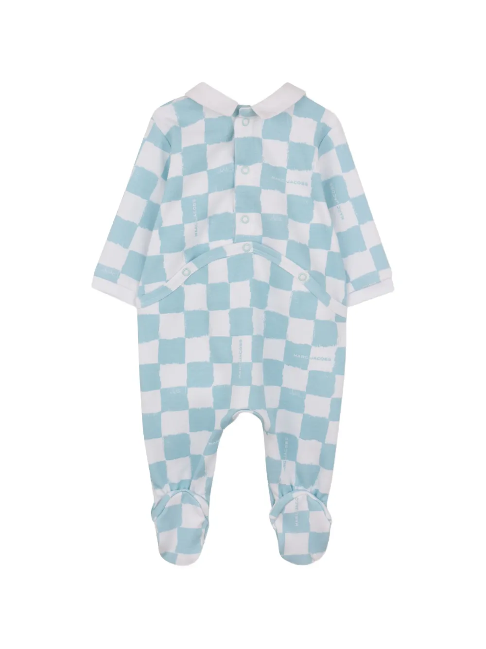 Marc Jacobs Kids Geruite pyjama met kraag Blauw