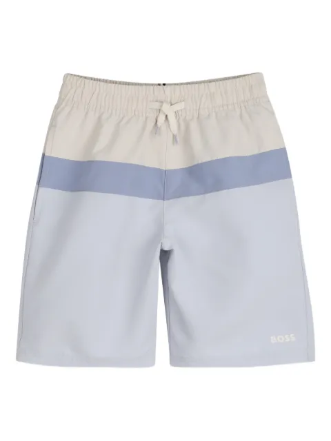 BOSS Kidswear colourblock swim shorts