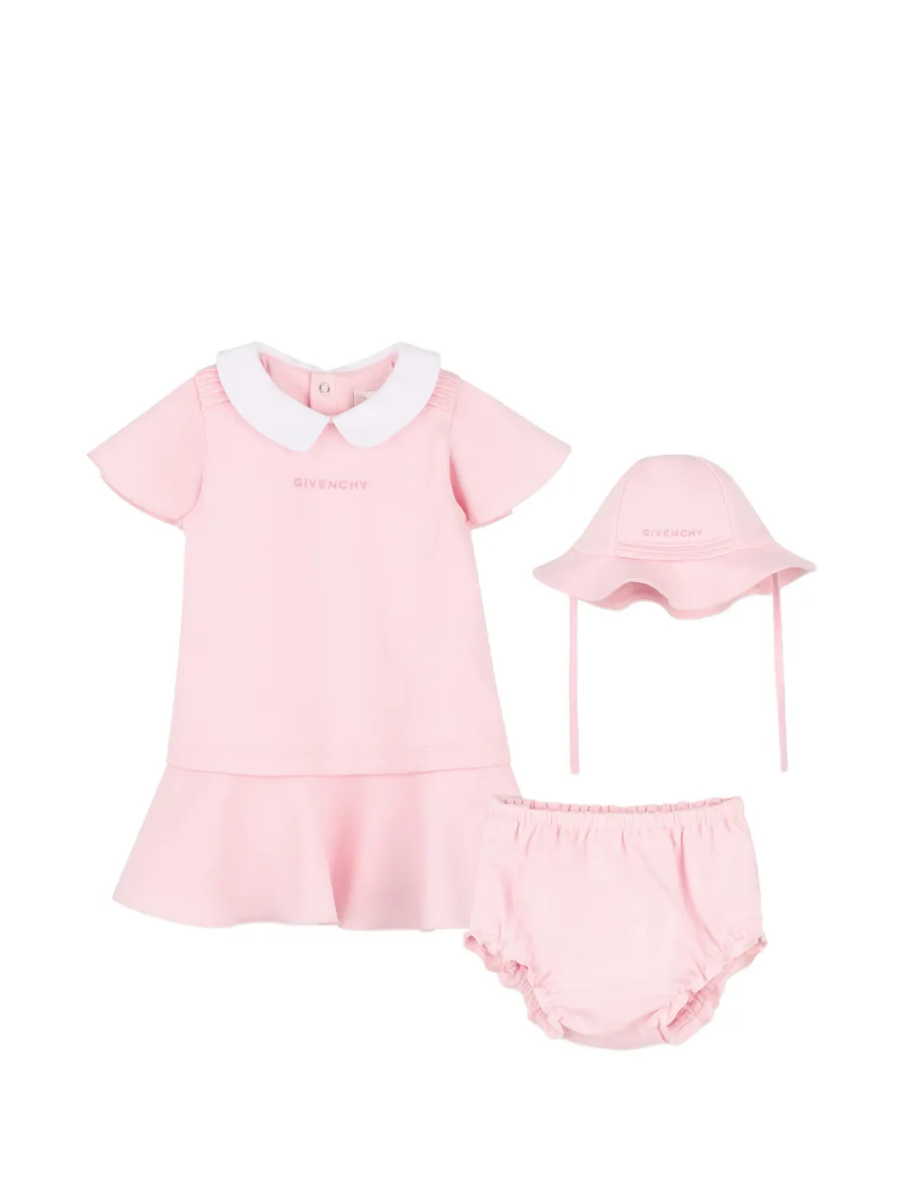 Givenchy Kids collared baby dress set - Rosa