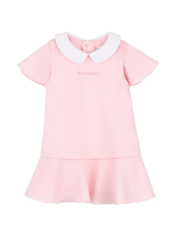 Givenchy Kids Collared Baby Dress Set | Pink | FARFETCH
