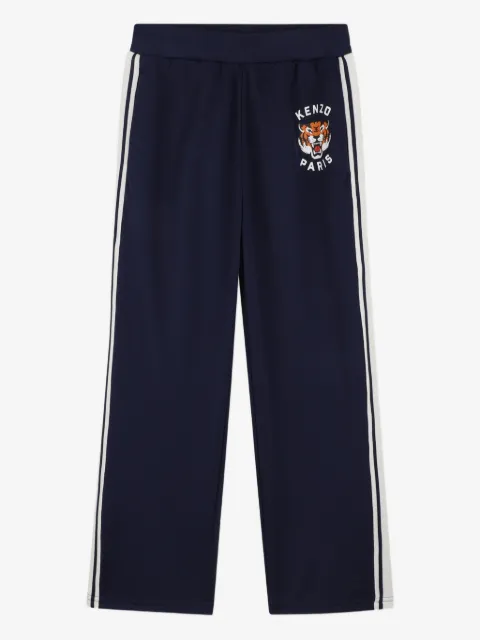 Kenzo Kids Tiger-motif side-stripe track pants
