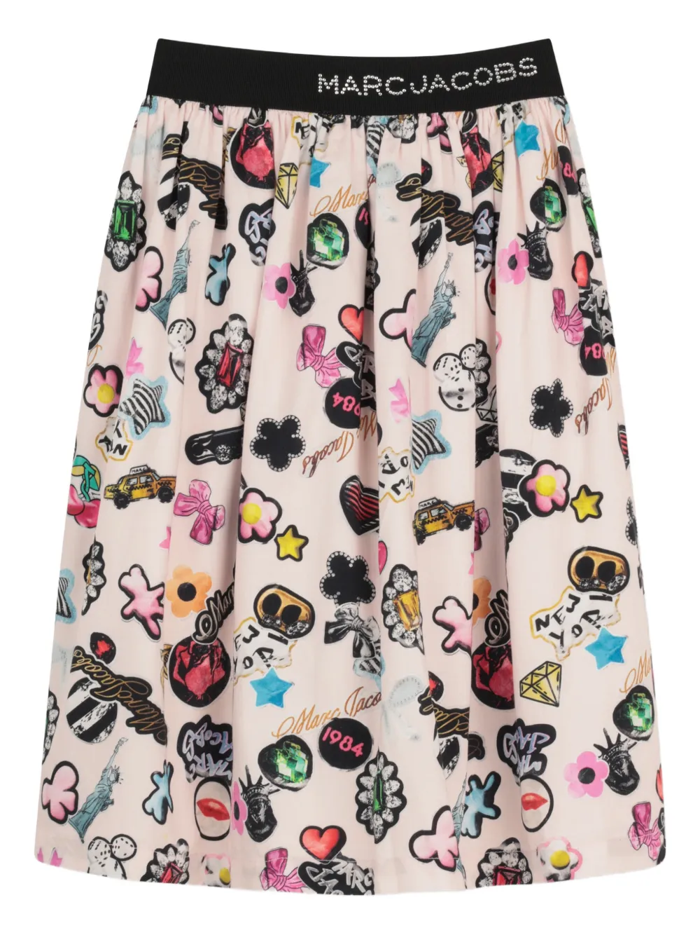 Marc Jacobs Kids Gonna con stampa grafica - Rosa