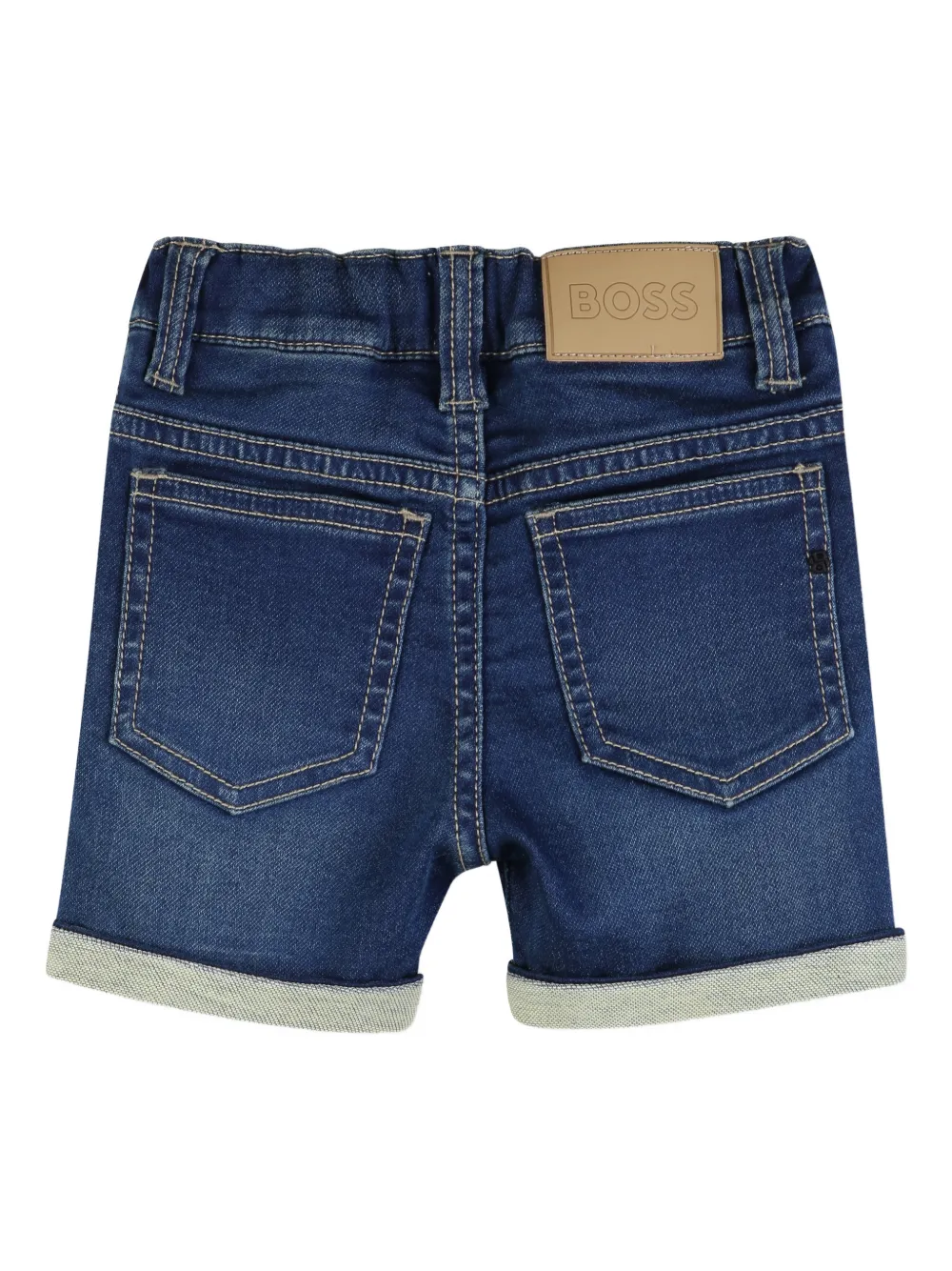 BOSS Kidswear Shorts met vijf zakken Blauw