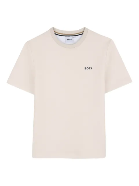 BOSS Kidswear playera manga corta con logo y detalles