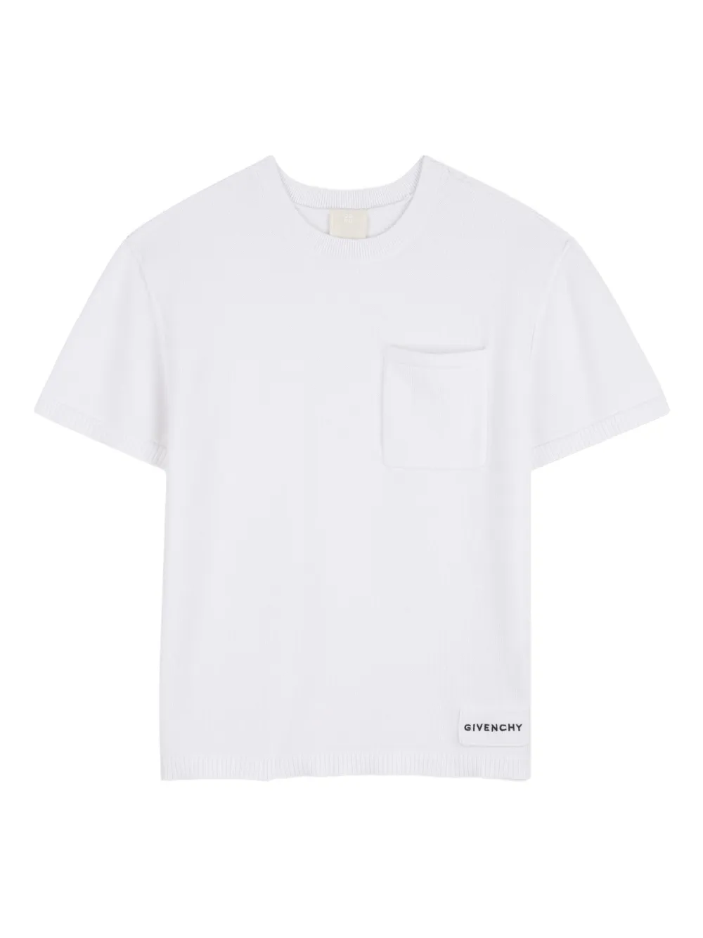 Givenchy Kids T-Shirt mit Brusttasche - Weiß