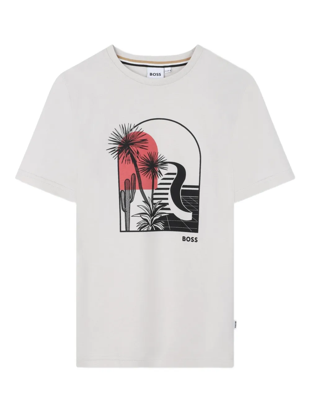 BOSS Kidswear T-shirt con grafica - Toni neutri