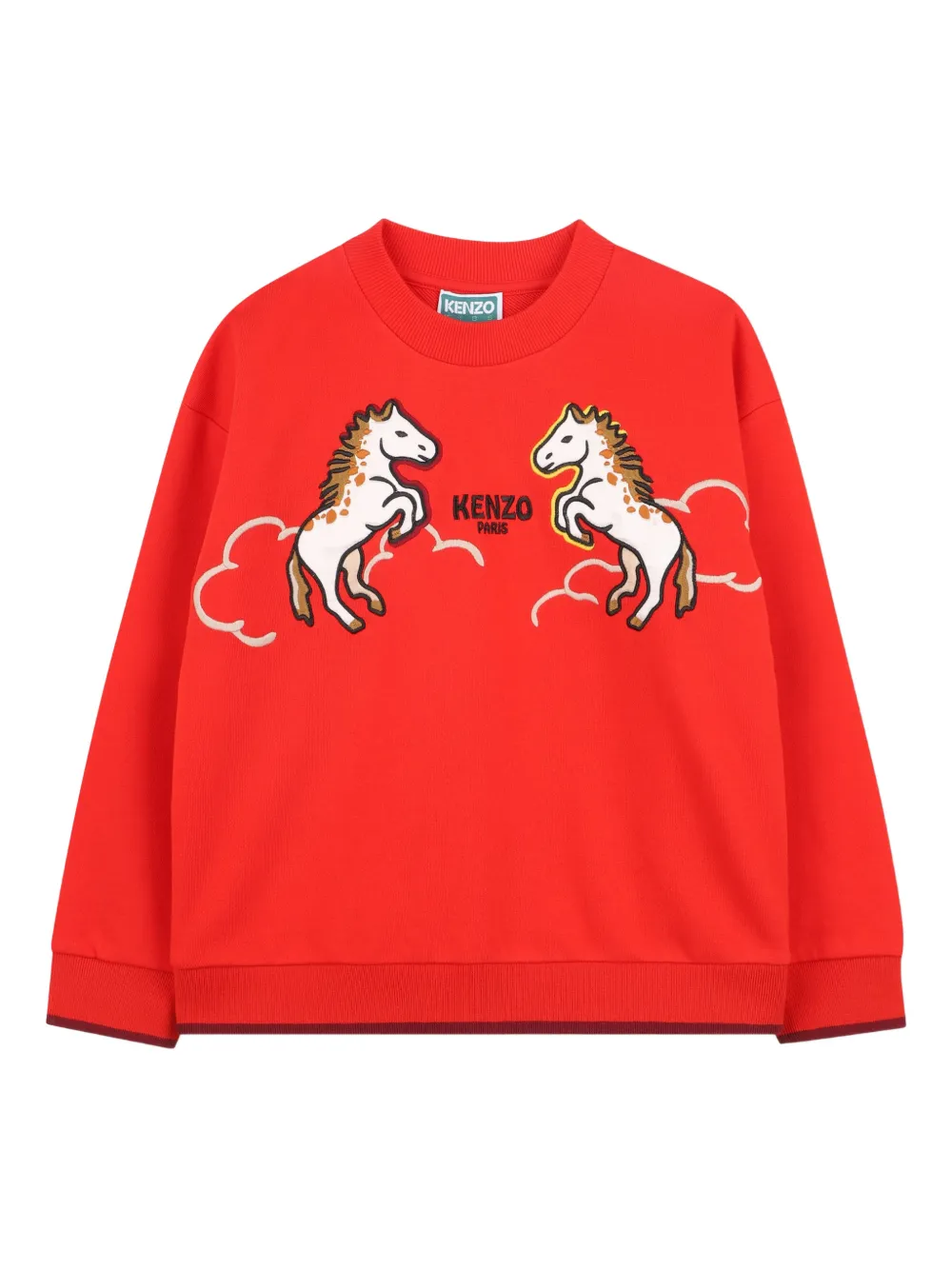 Kenzo Kids Felpa con stampa - Rosso