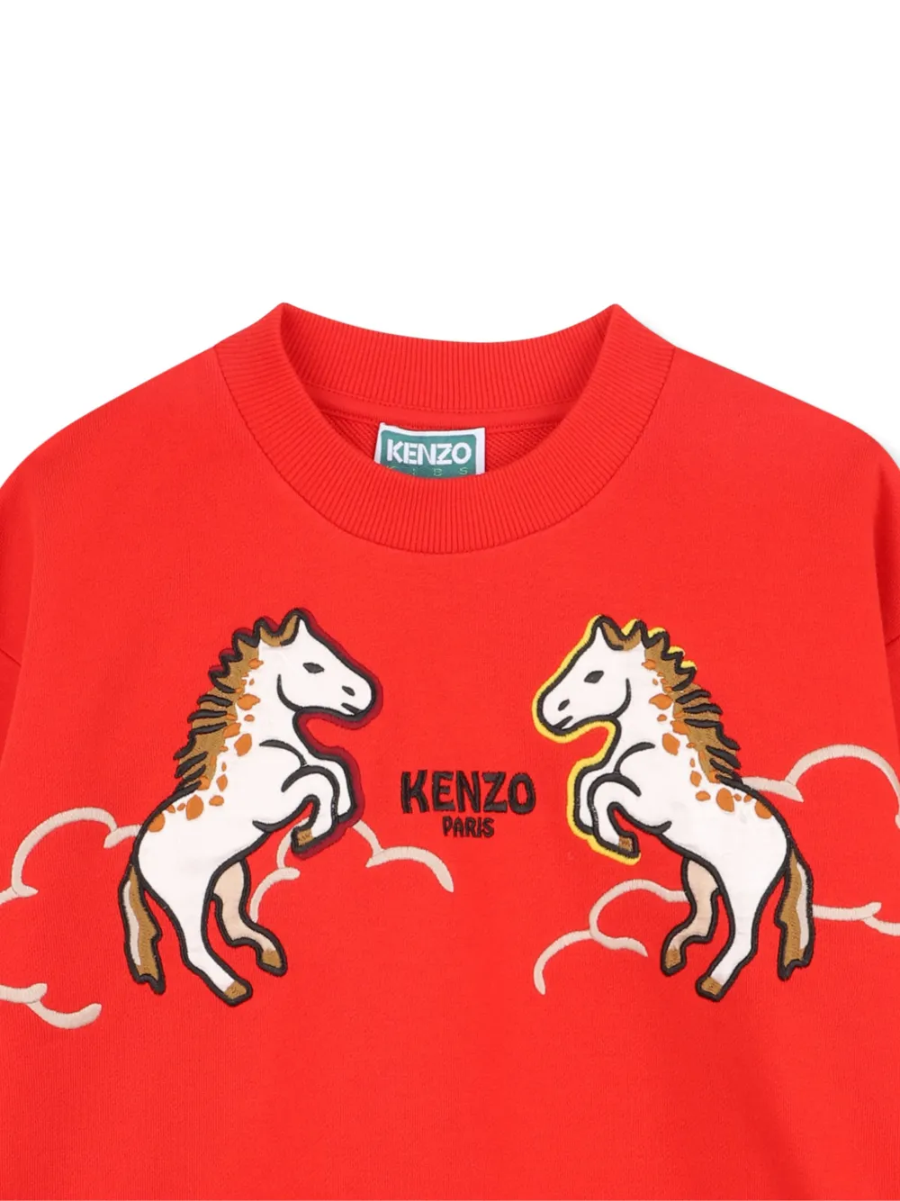 Kenzo Kids Lunar New Year sweater met paardenprint Rood