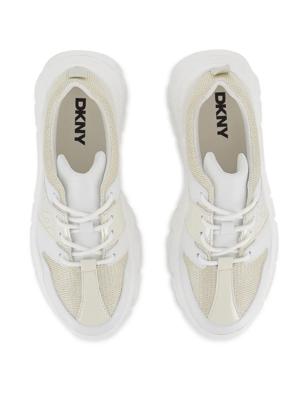 Dkny Kids Sneakers met logodetail en vlakken Wit