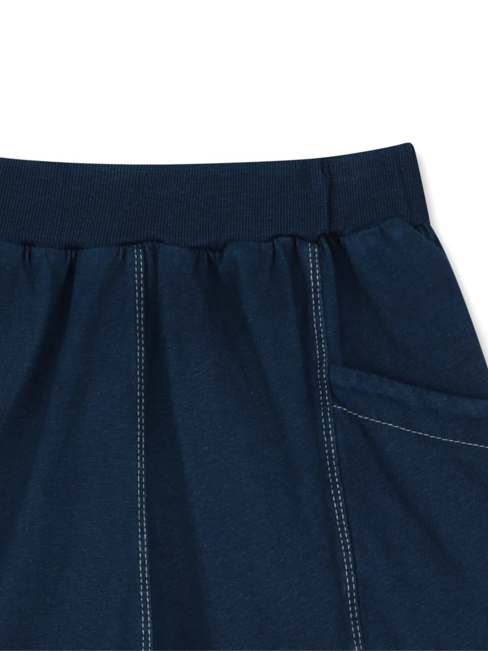  Kenzo Kids Side-pockets Topstitched Casual Shorts - Blue 