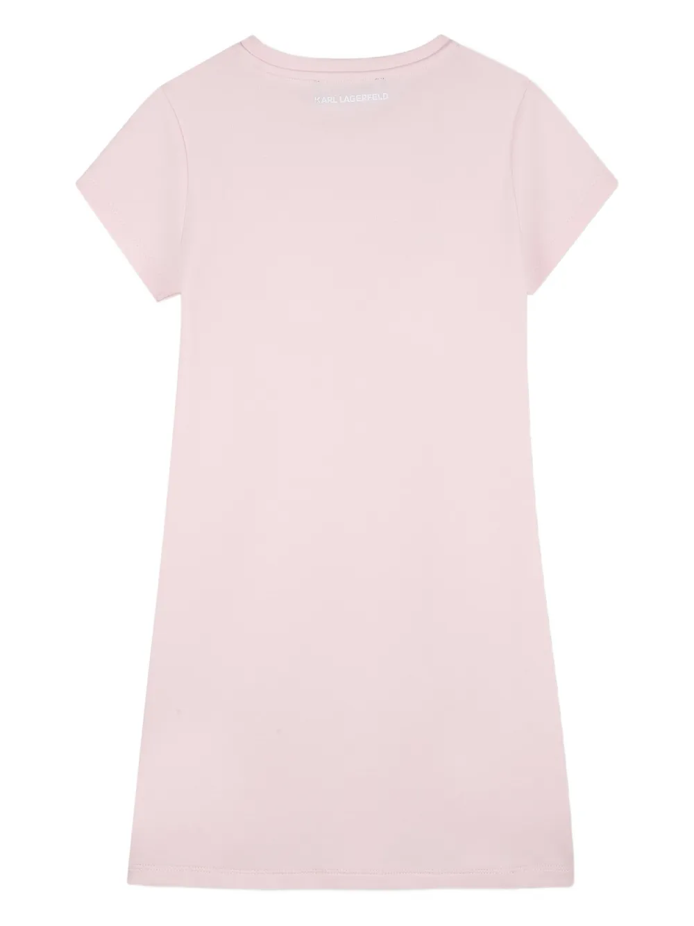 Karl Lagerfeld Kids Jurk met print Roze