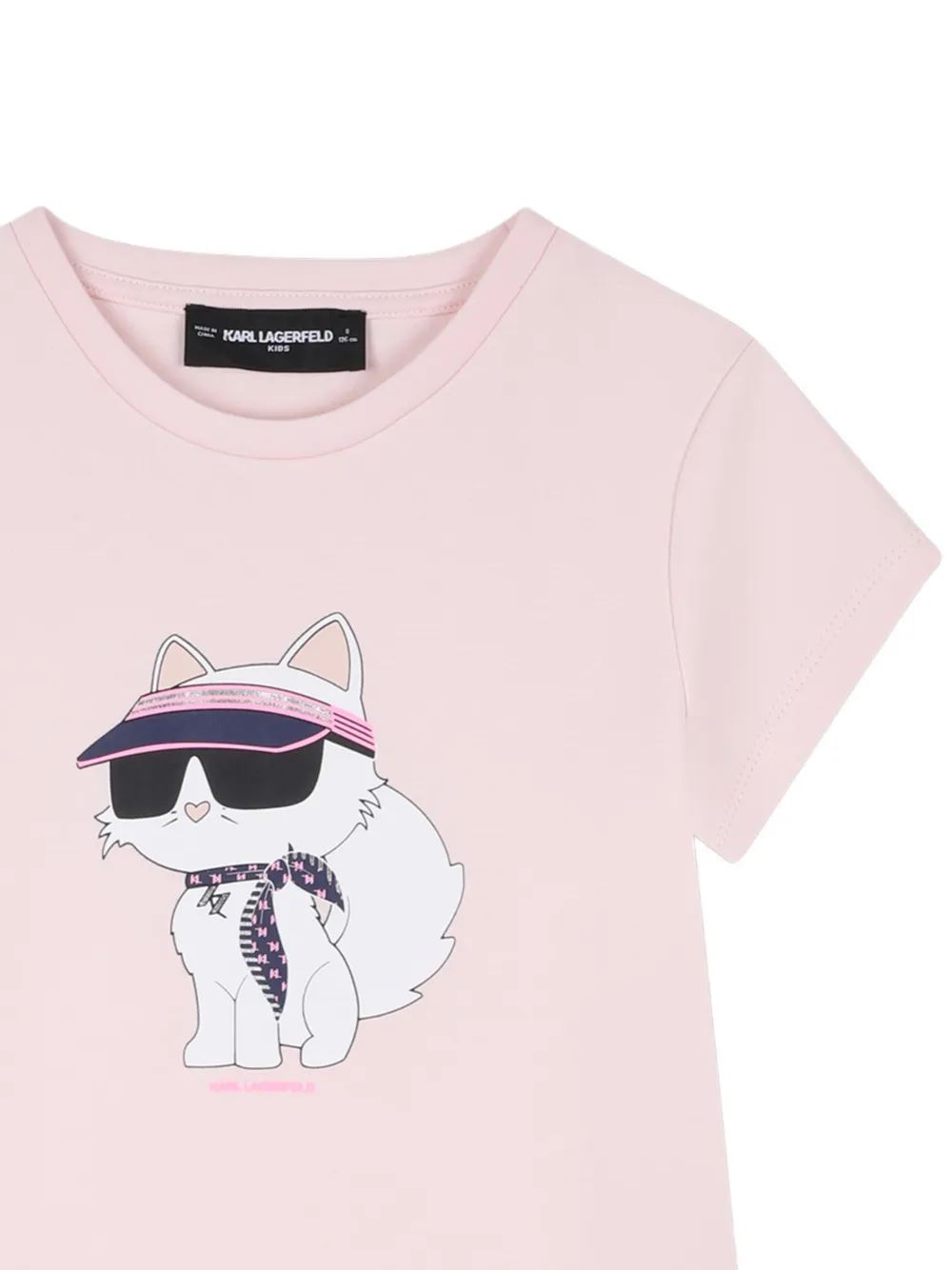 Karl Lagerfeld Kids Jurk met print Roze