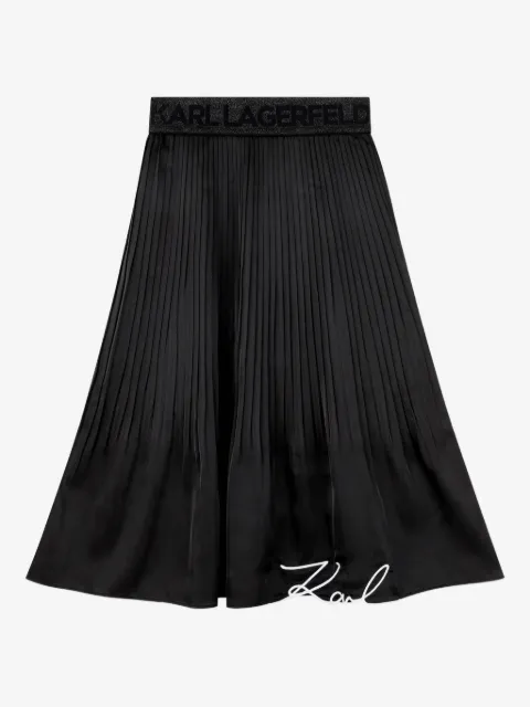Karl Lagerfeld Kids Plooirok met logodetail