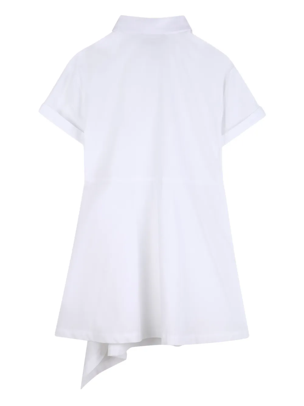 Dkny Kids Asymmetrische shirtjurk verfraaid met logo Wit