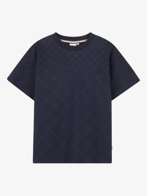 BOSS Kidswear playera con estampado de rombos