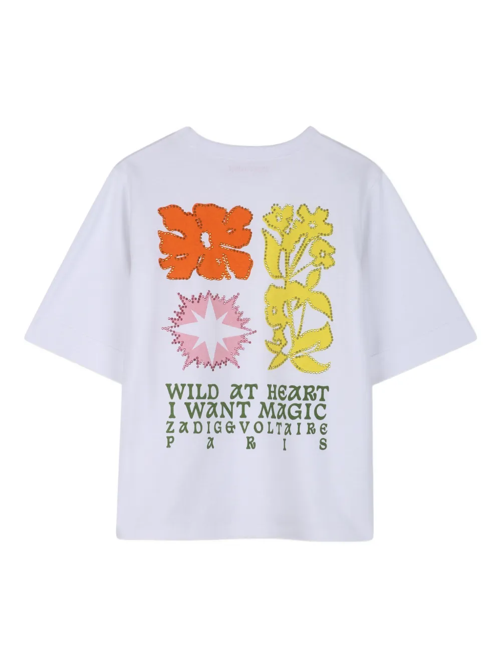 Zadig & Voltaire Kids T-shirt met print Wit