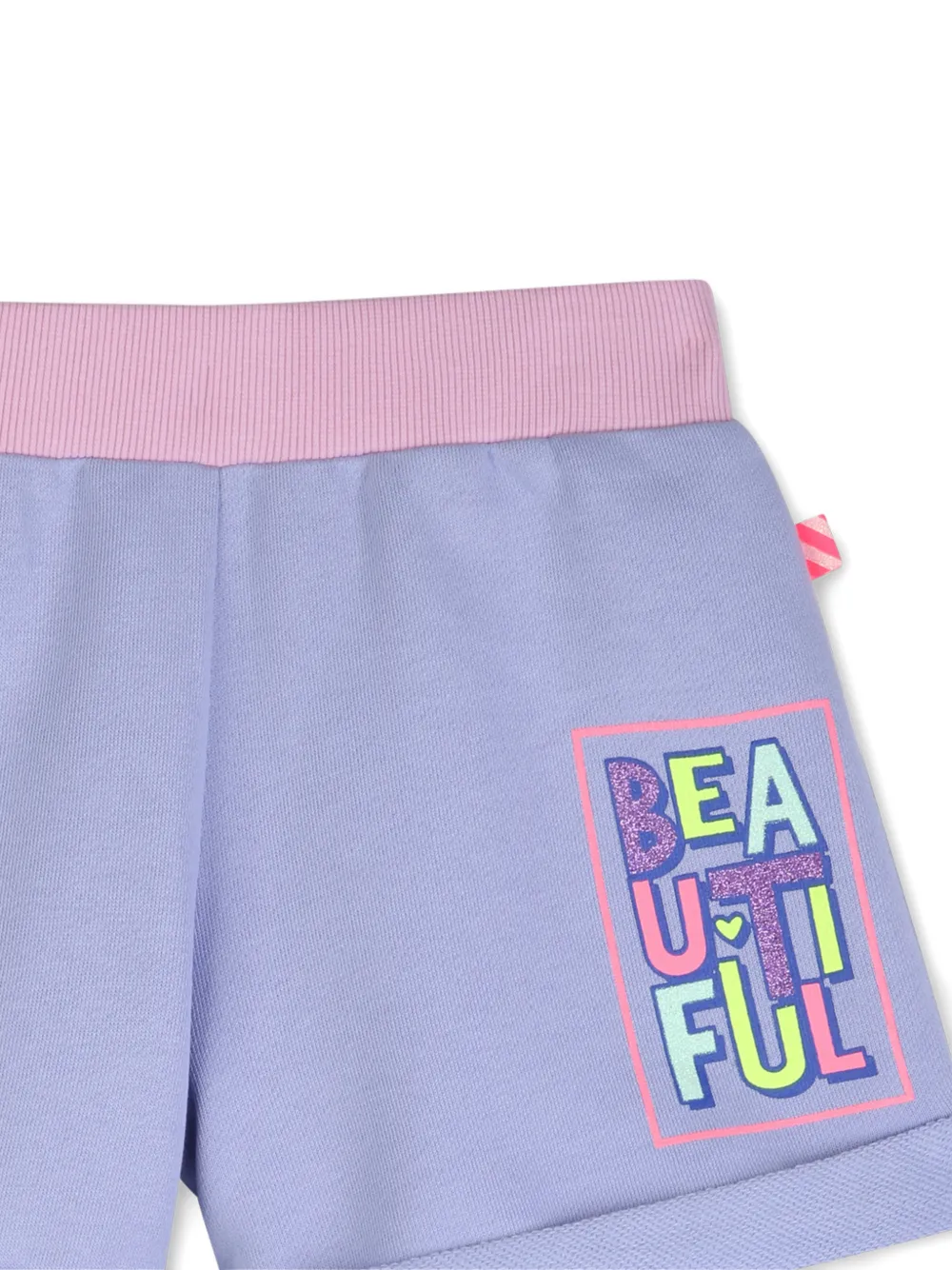 Billieblush Shorts met tekst Paars