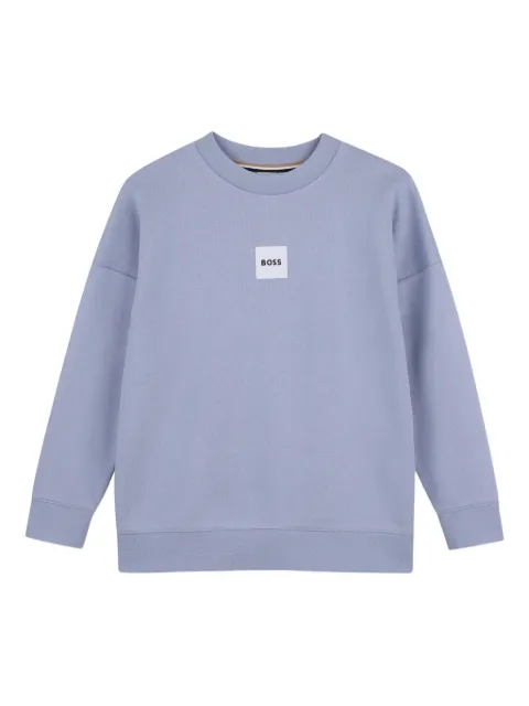 BOSS Kidswear square-logo sweatshirt