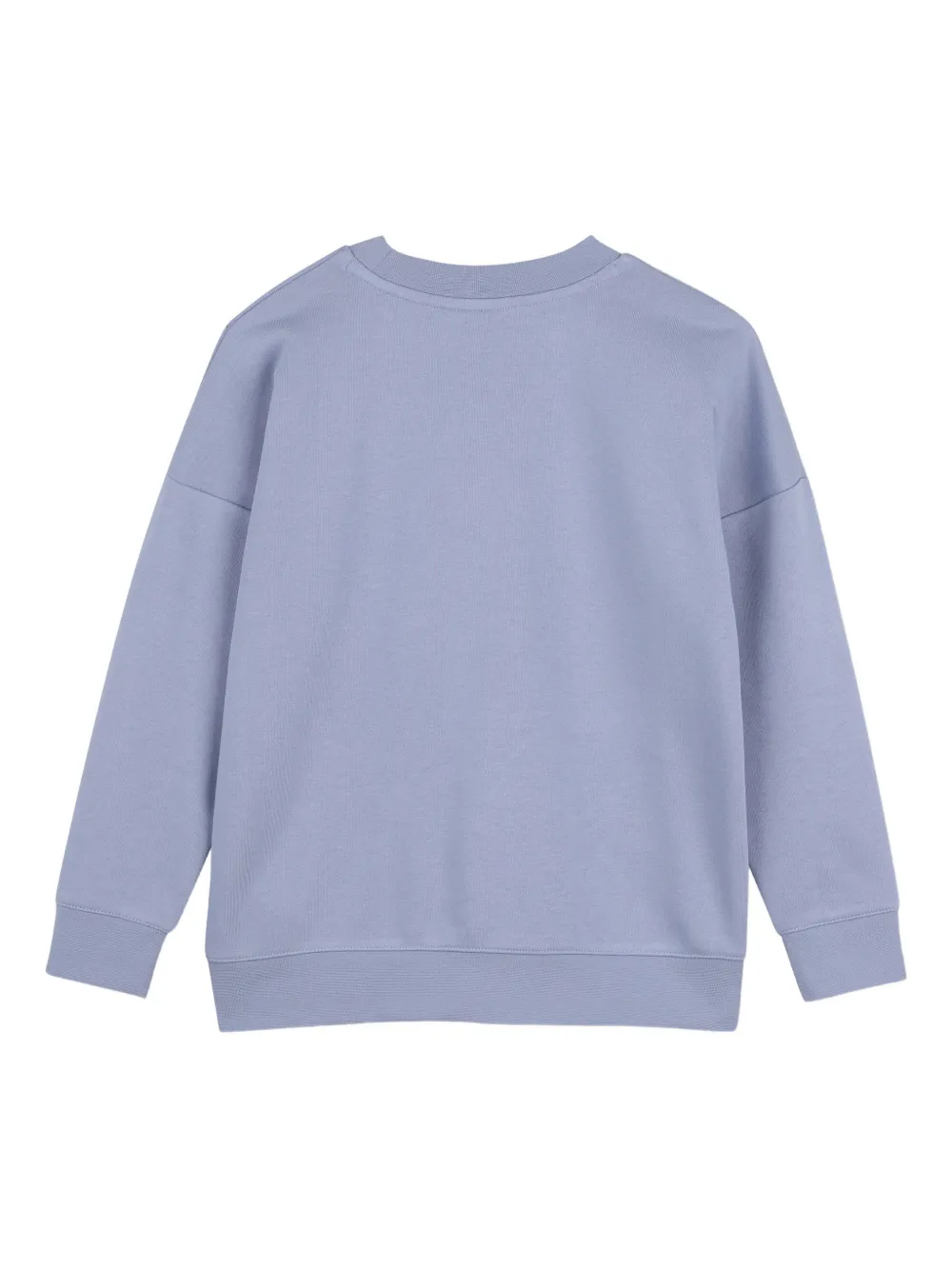 BOSS Kidswear Sweater met vierkant logo Blauw