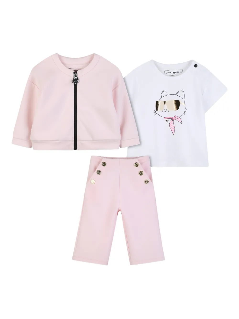 Karl Lagerfeld Kids Tuta sportiva Ikon Choupette - Rosa