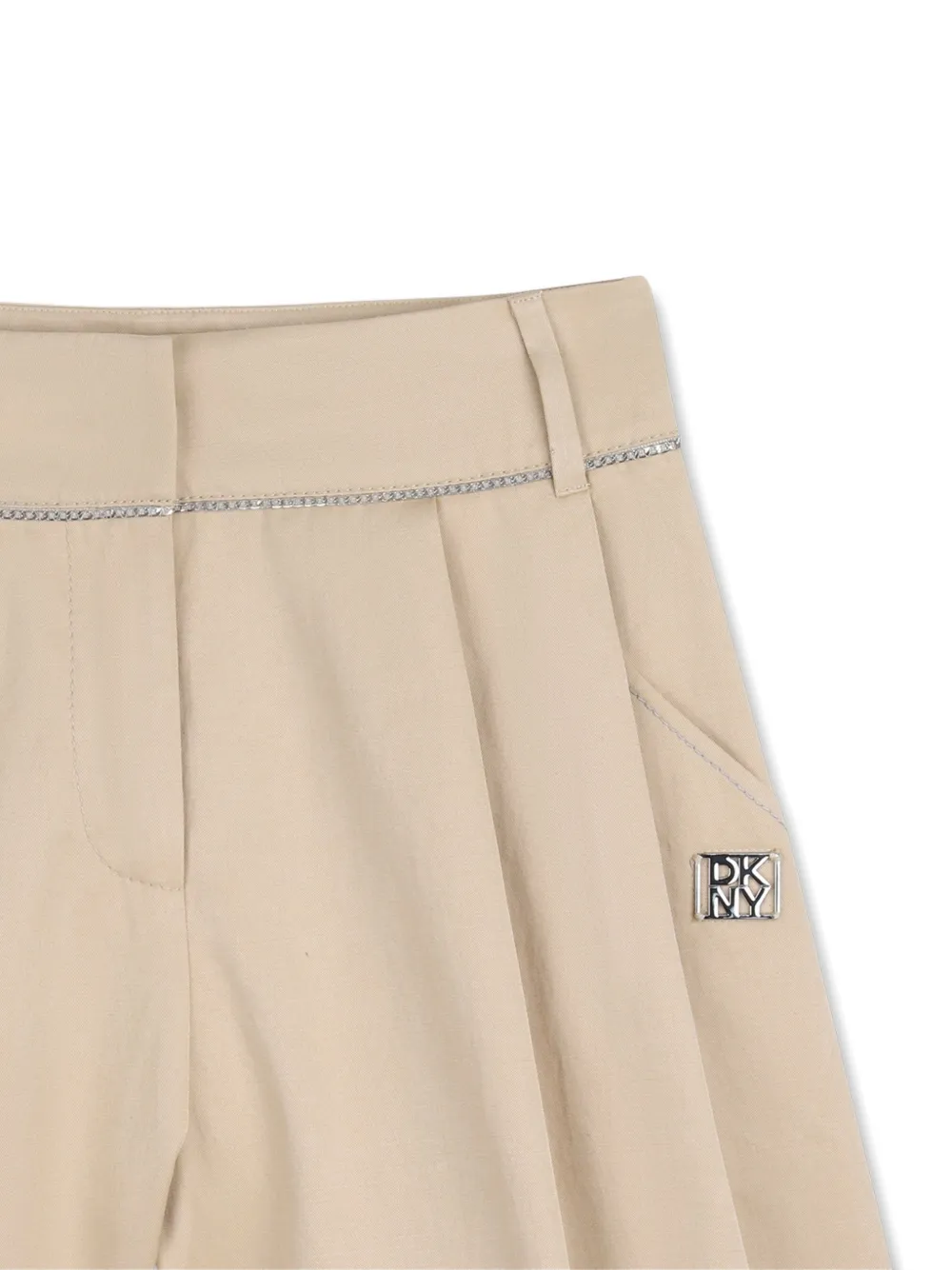  Dkny Kids Pleated Shorts - Neutrals 