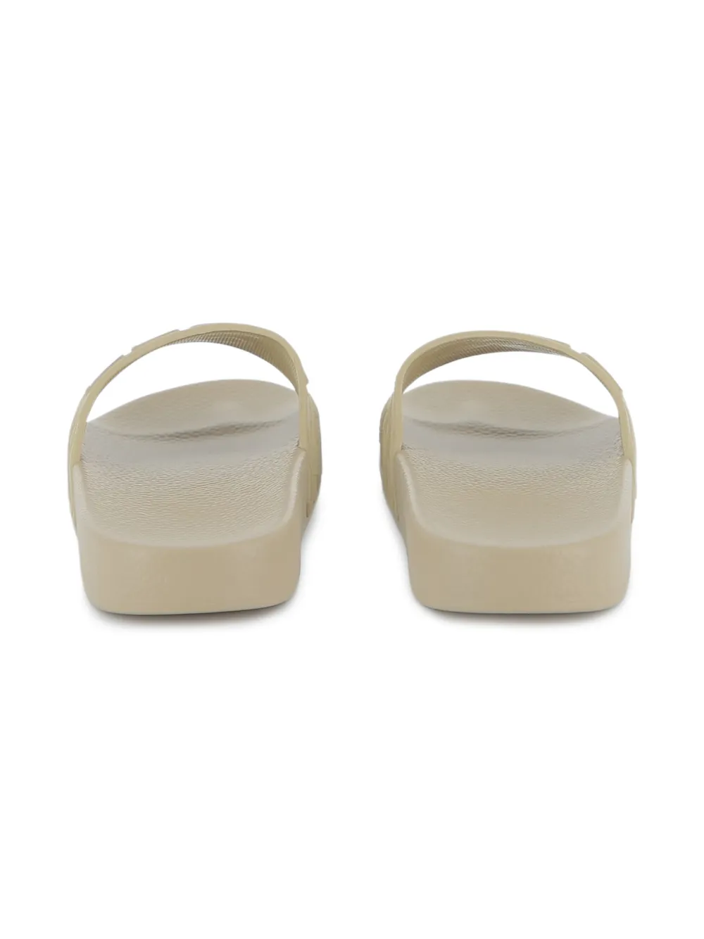 BOSS Kidswear Slippers met logodetail Beige