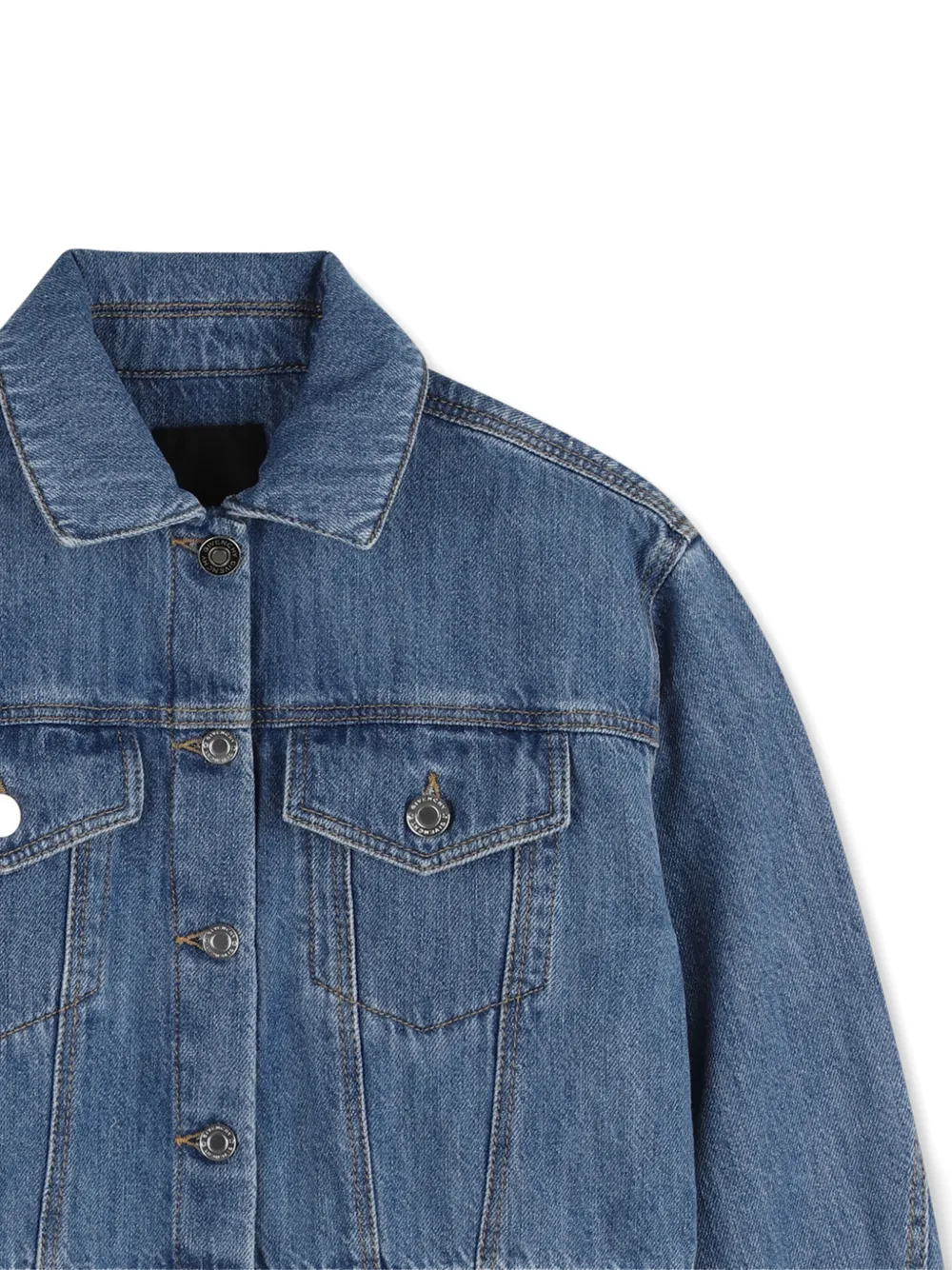  Givenchy Kids Button Denim Jacket - Blue 