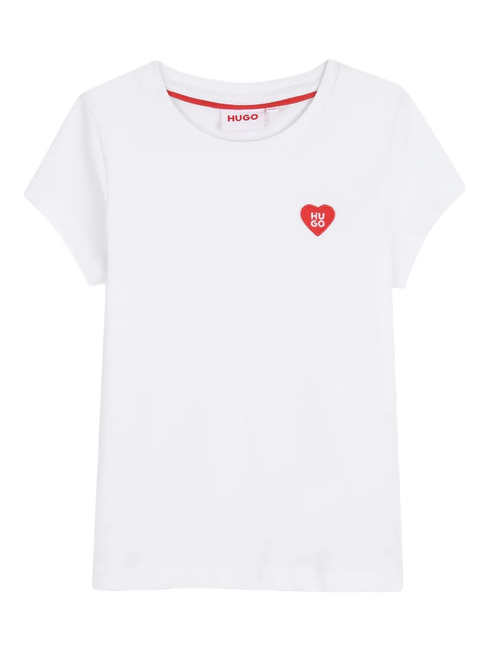 HUGO KIDS T-shirt con motivo cuore - Bianco