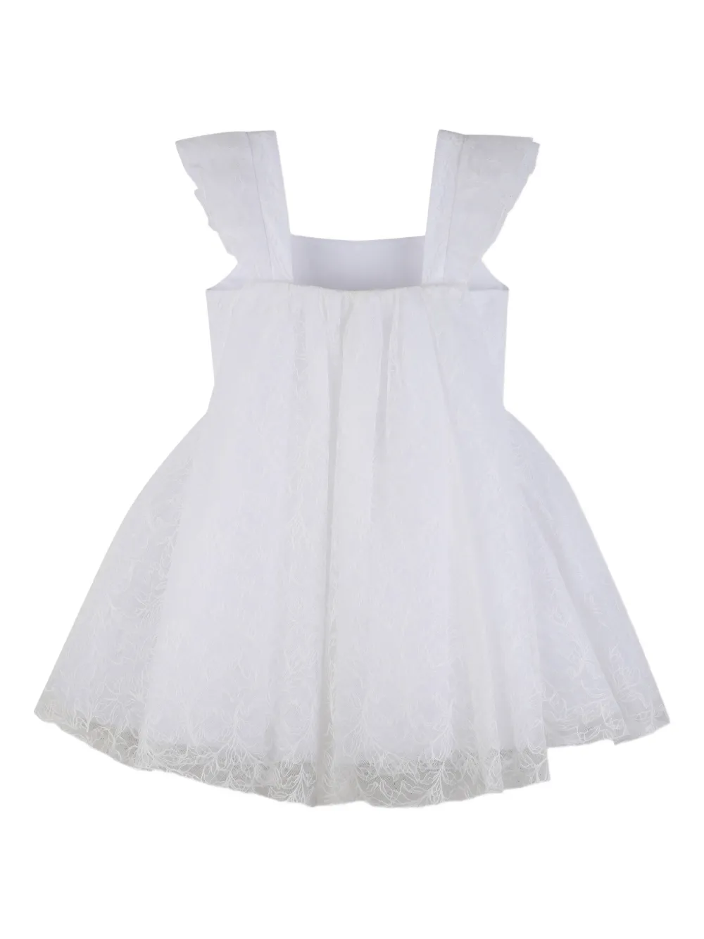  Givenchy Kids Lace Sleeveless Dress - White 