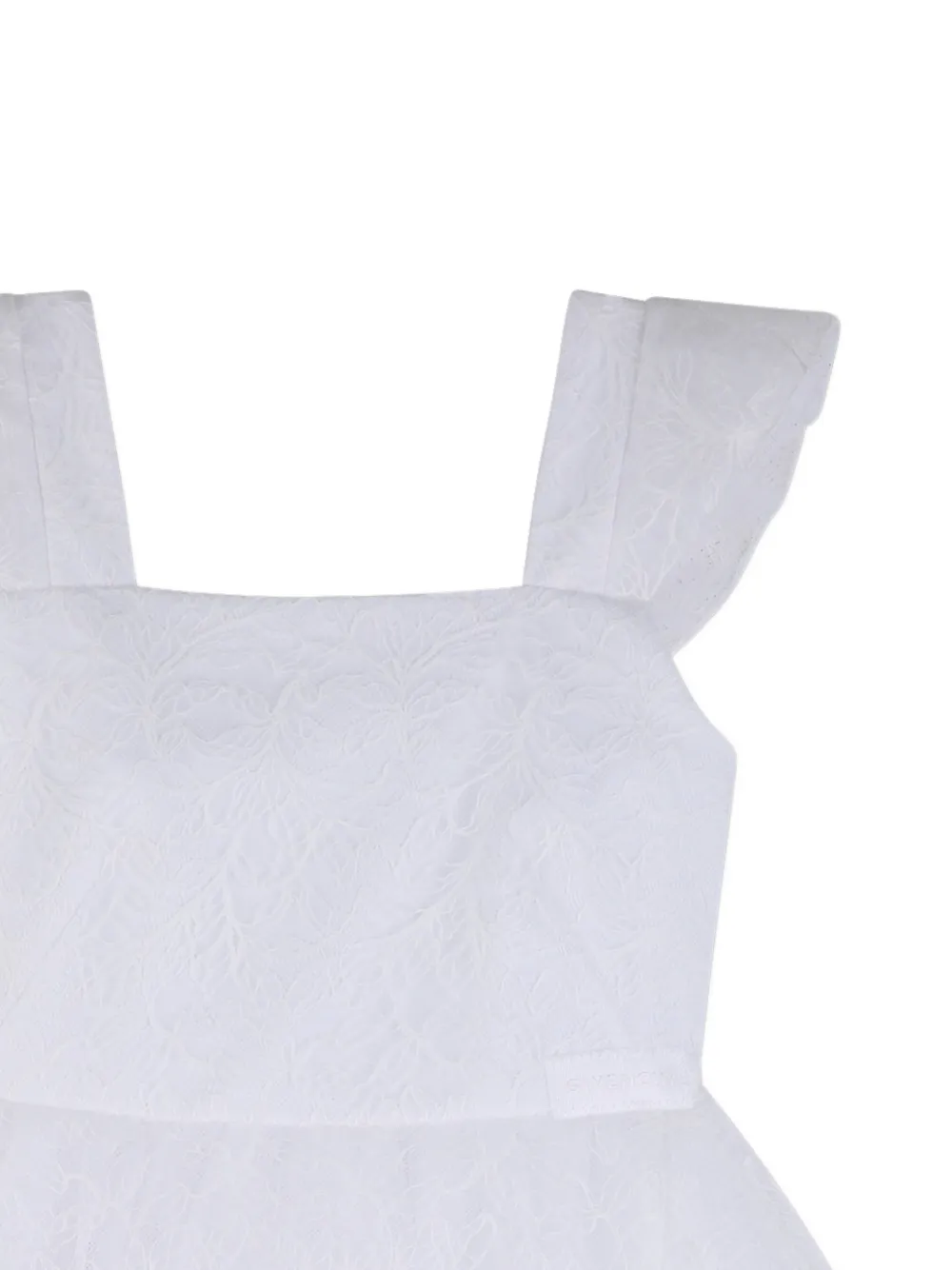  Givenchy Kids Lace Sleeveless Dress - White 
