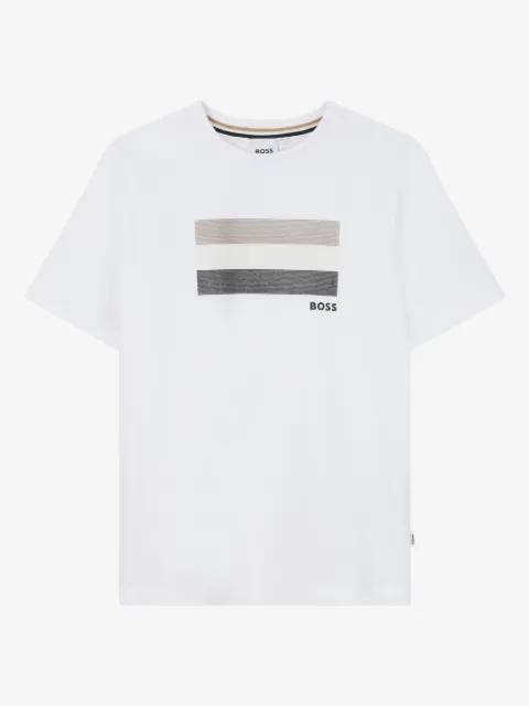 BOSS Kidswear short-sleeved striped T-shirt