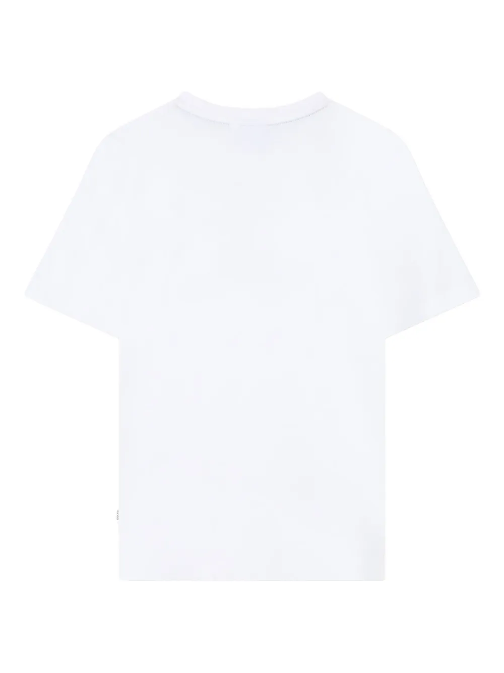 BOSS Kidswear Gestreept T-shirt Wit