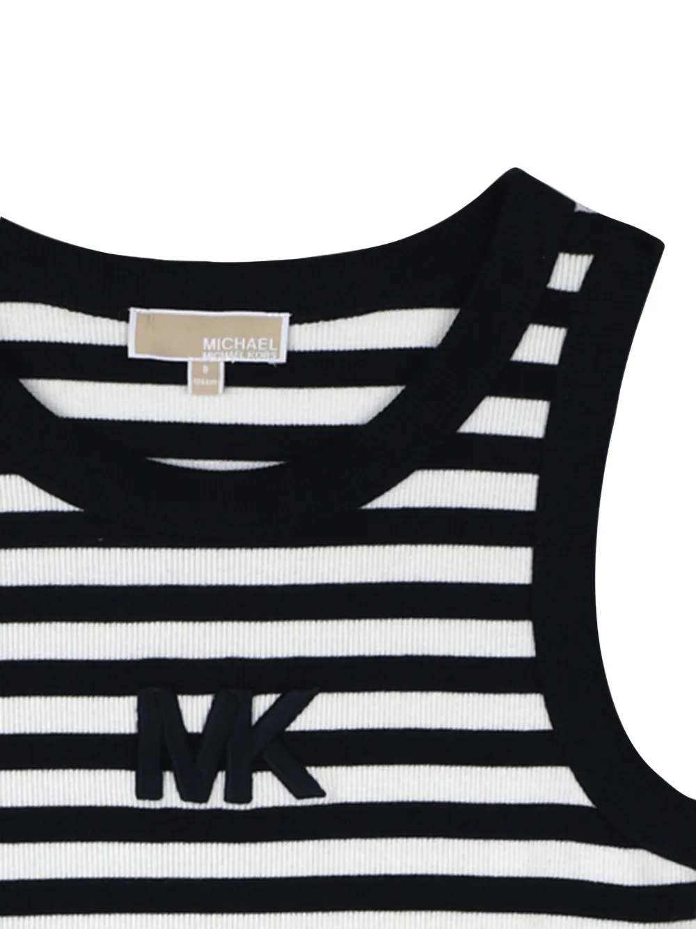 Michael Kors Kids Gestreepte jurk Wit