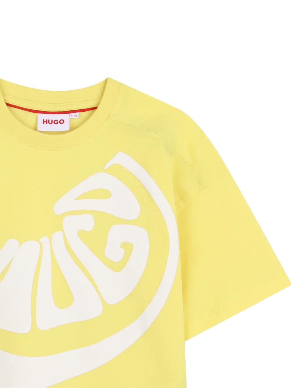  Hugo Kids Graphic-print T-shirt - Yellow 