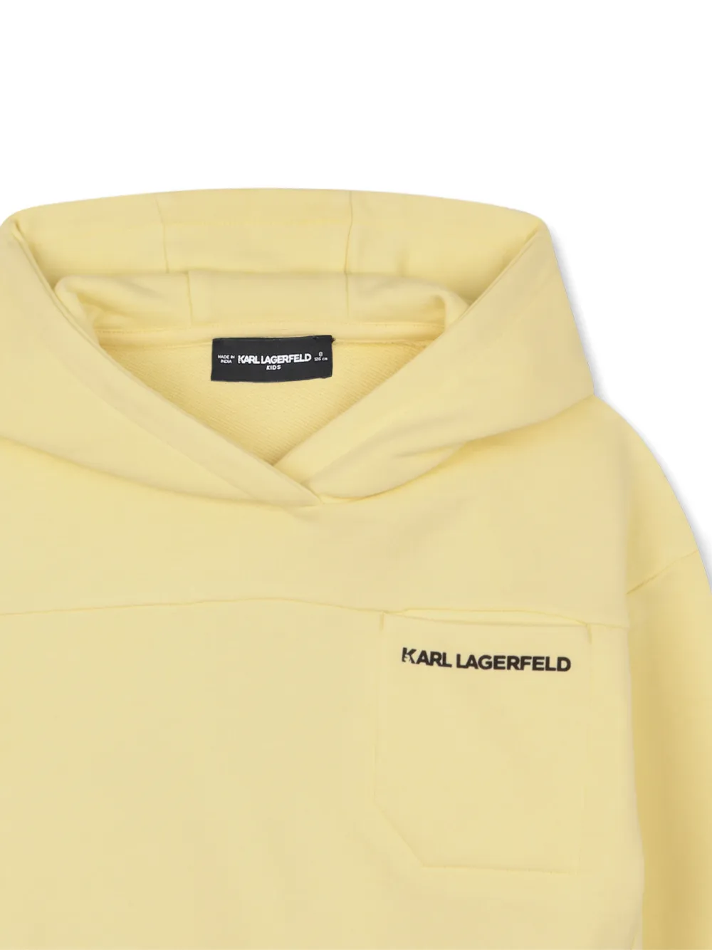 Karl Lagerfeld Kids Hoodie met logoprint Geel