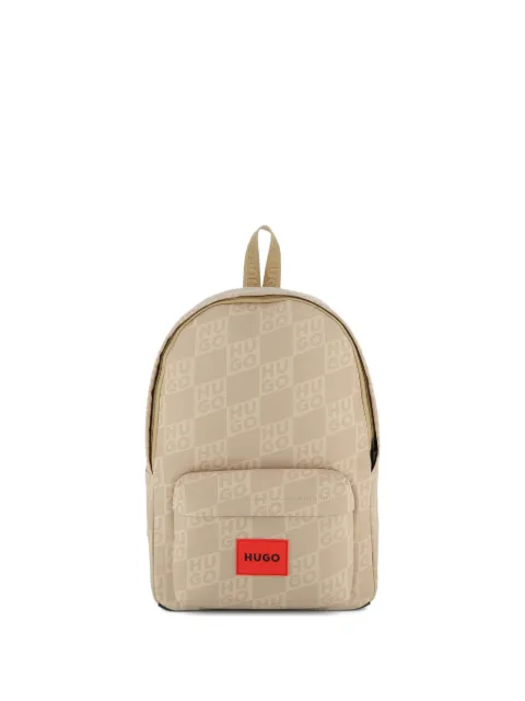 HUGO KIDS logo-patch backpack