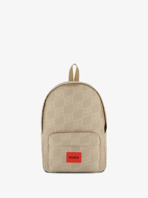 HUGO KIDS logo-patch backpack