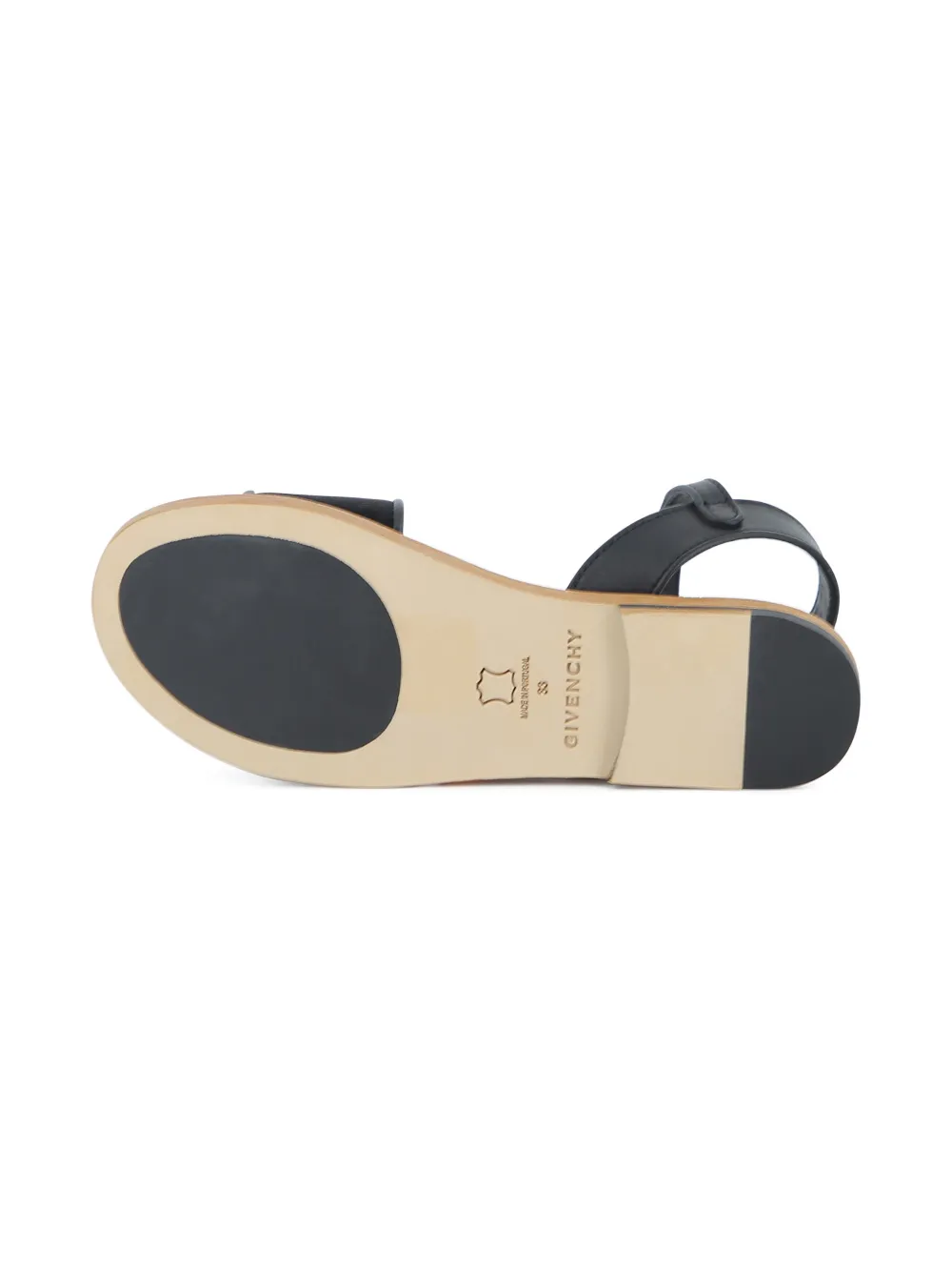 Givenchy Kids Sandalen met logobandje Zwart
