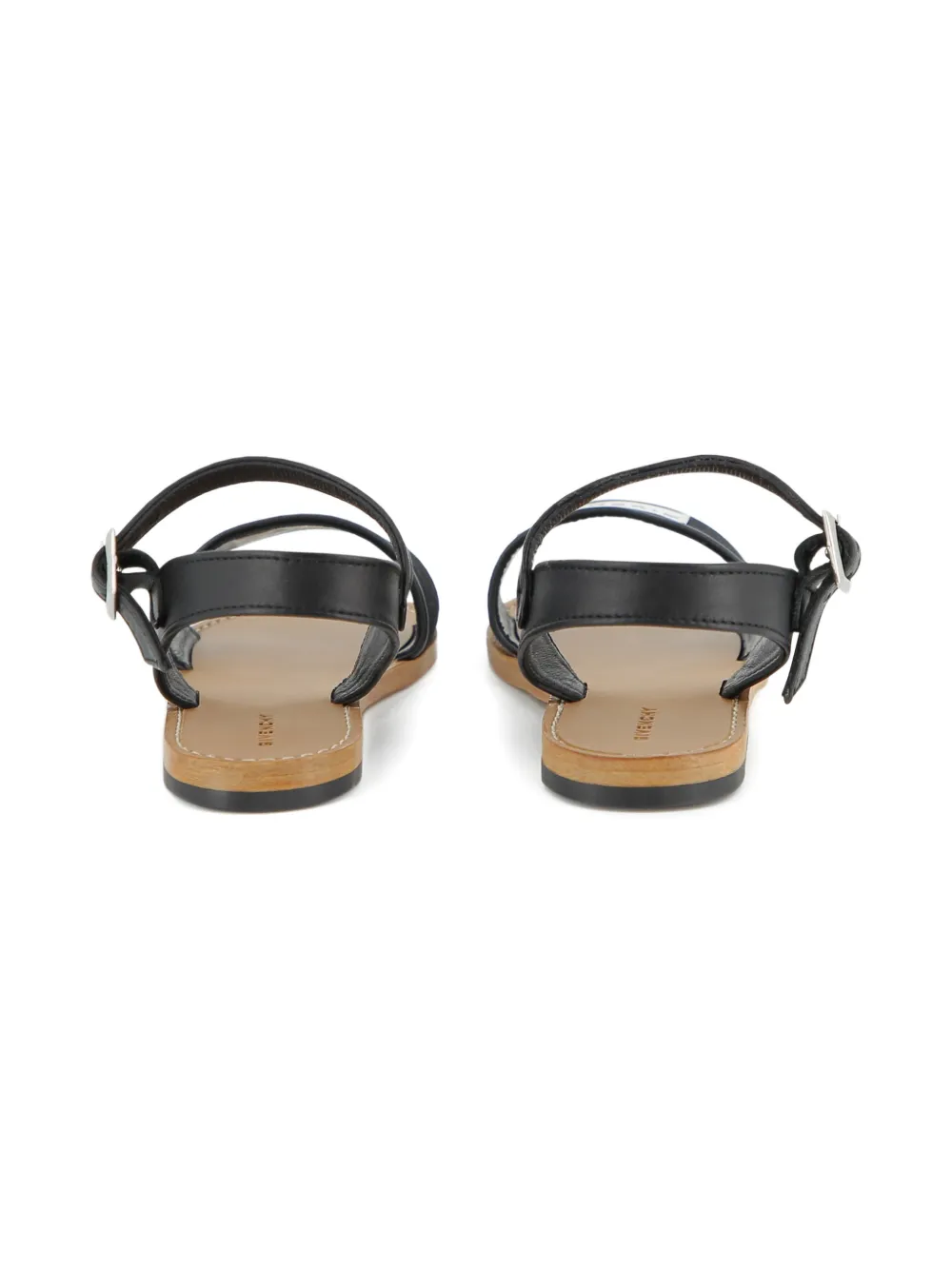 Givenchy Kids Sandalen met logobandje Zwart