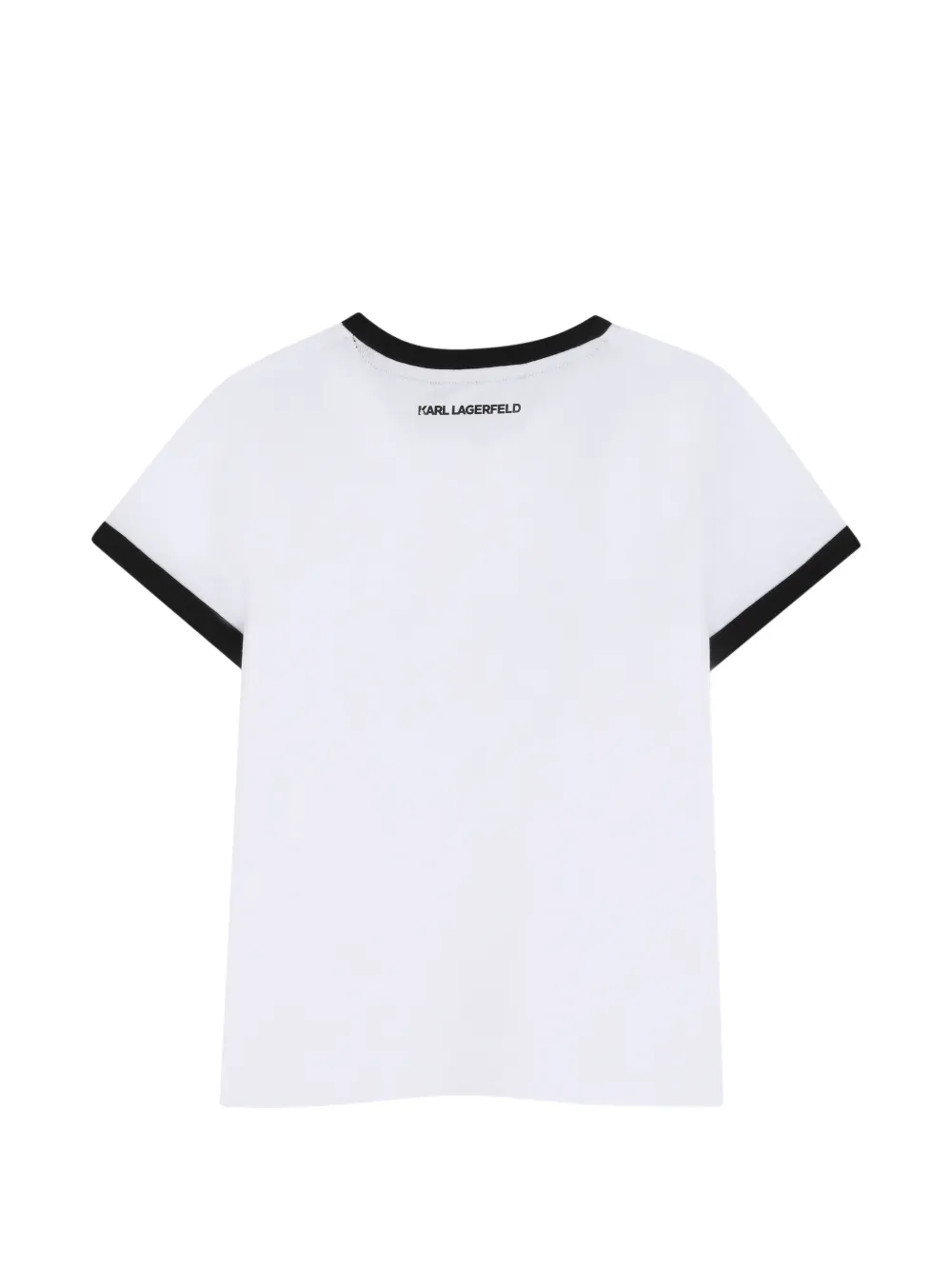Karl Lagerfeld Kids T-shirt met logo Wit