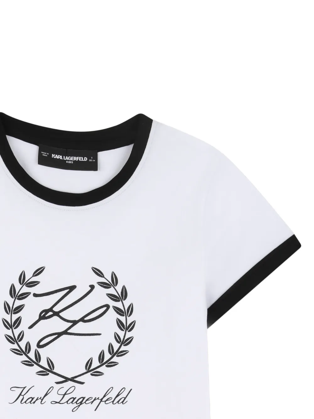 Karl Lagerfeld Kids T-shirt met logo Wit