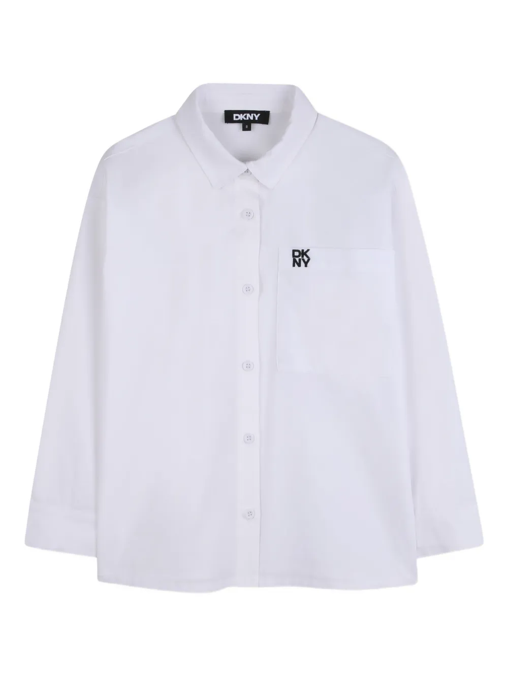 Dkny Kids pocket long-sleeve shirt - White