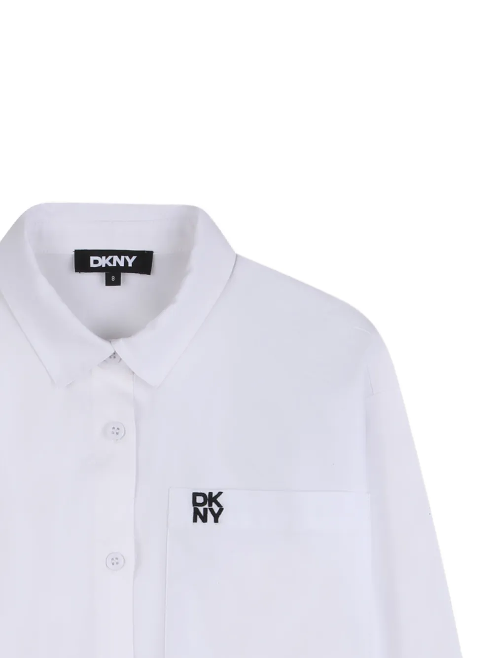 Dkny Kids Shirt met lange mouwen en zak Wit