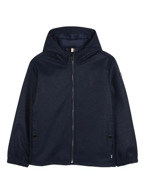 BOSS Kidswear monogram-pattern windbreaker