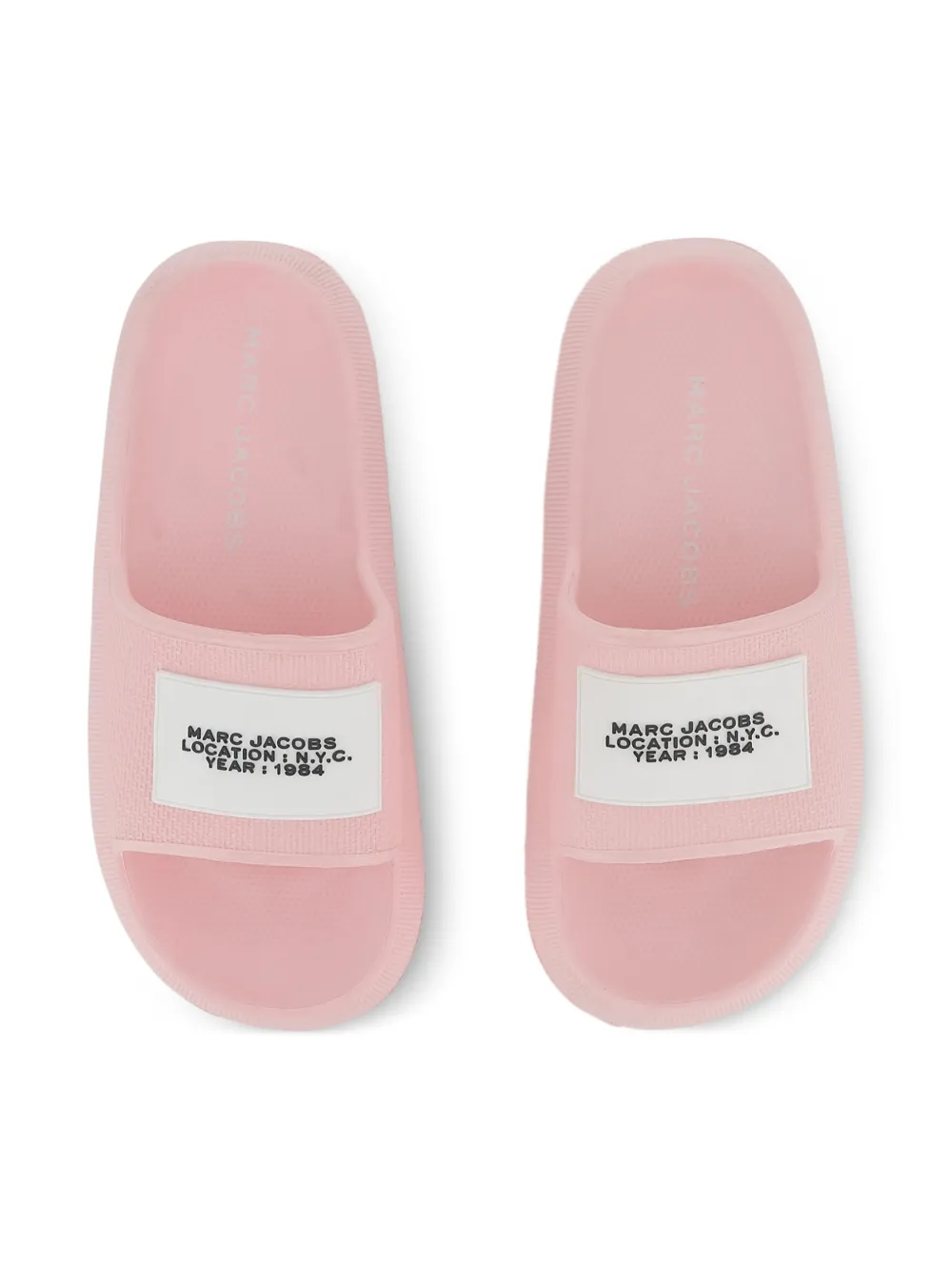 Marc Jacobs Kids Slippers met logo Roze