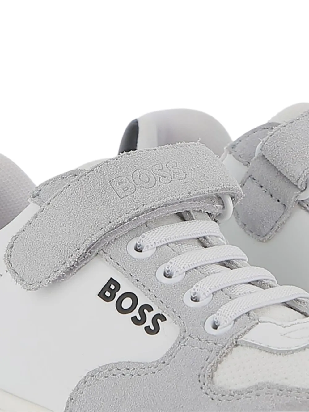 BOSS Kidswear Sneakers met klittenband Wit