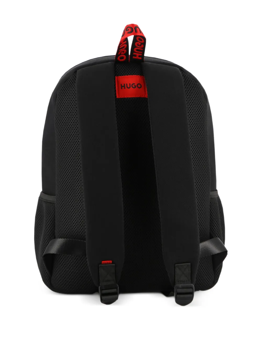  Hugo Kids Mochila Con Parche Del Logo - Negro 