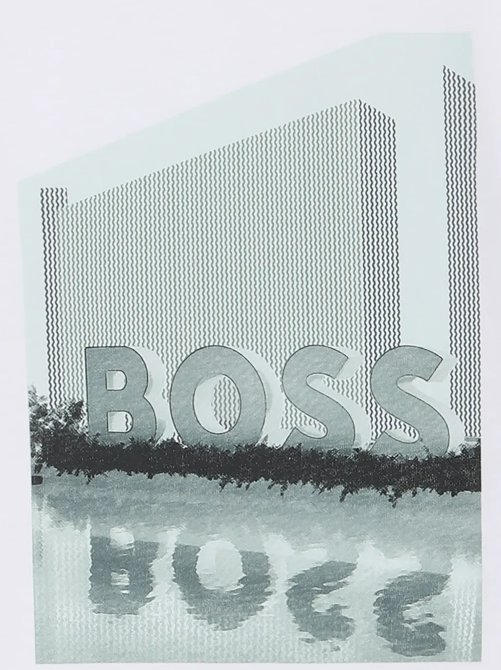 BOSS Kidswear T-shirt met korte mouwen en grafische print Wit